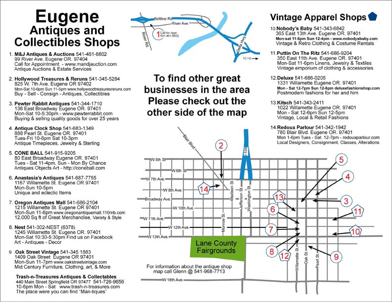 Eugene Map Front